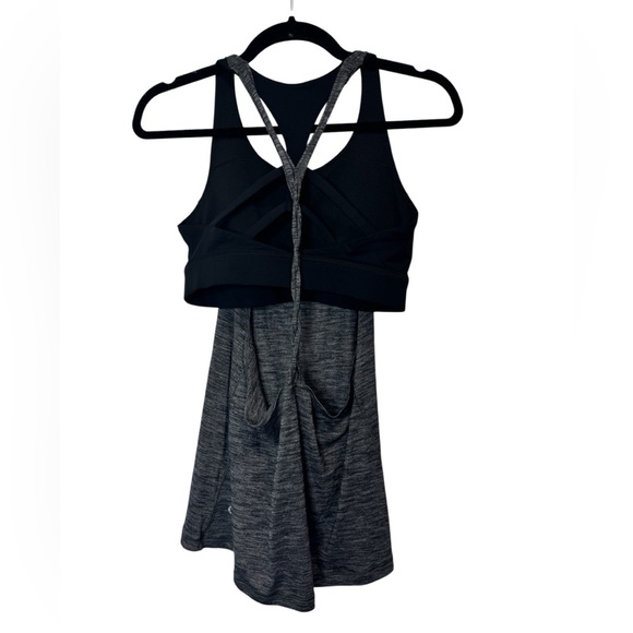 LULULEMON Twist and Toil Tank Built In Bra Heathered Black - Picture 8 of 8